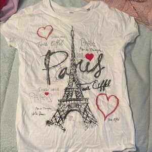 White Paris Graphic T-Shirt